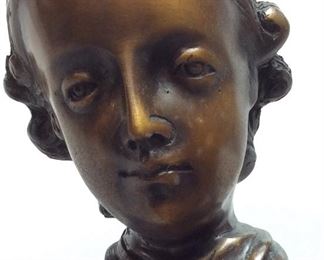 MOZART BRONZE STATUE BY PAUL DUBOIS 24''H,
