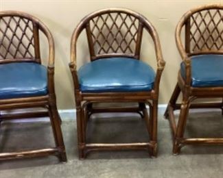 3 RATTAN CHAIRS