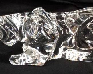 BACCARAT CRYSTAL TIGER FIGURINE 
