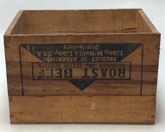 VTG. ROAST BEEF CRATE
