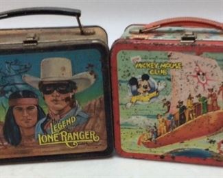VTG. LONE RANGER & MICKEY MOUSE LUNCHBOXES
