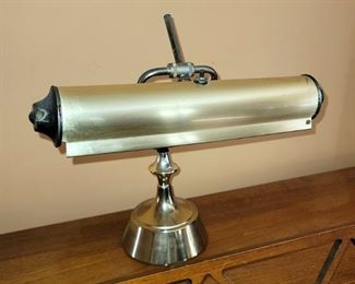 Vintage brass piano/desk lamp