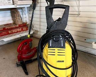 Power washer. Weed wacker