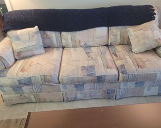 Very nice sofa, no rips or tears in the fabric, no stains