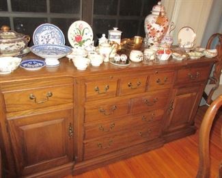 Witty buffet with contents