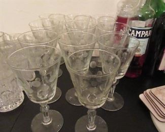 Witty mid century stemware