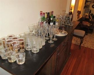 Witty bar with glasses and drinks