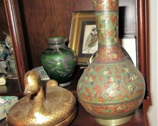 Witty cloissone vase