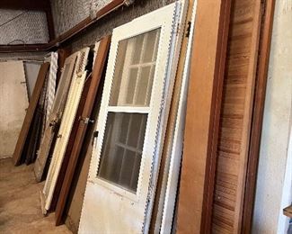 Inside and outside doors