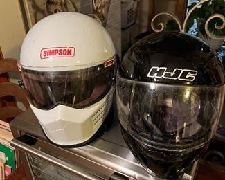 Simpson & HJC helmets