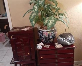 Jewelry Cabinet and Sewing Cabinet