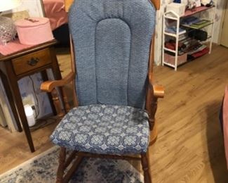 Maple Rocking Glider chair with 2 different cushion sets 