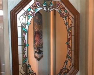 Faux Stained Glass mirror 