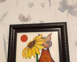 MCM Sun + Sunflower + Sly Cat print 