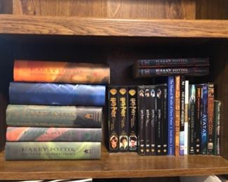 Harry Potter books, DVD sets and other misc movies 