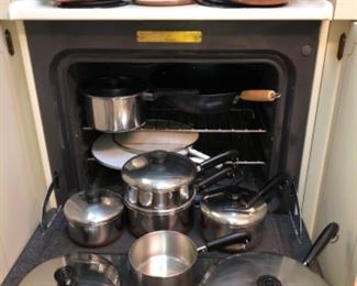 Revereware Cookware, copper bottoms

