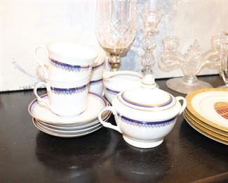 JAROLINA KAROLINA POLAND ROYAL COBALT GOLD Tea Set 