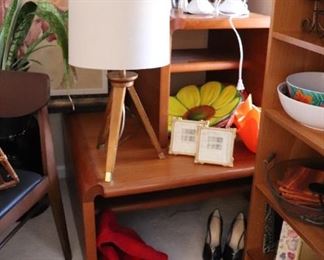 MCM Side Tables & Book Case 