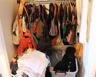 Ton of Purses   & Tons of Women's Cloths 