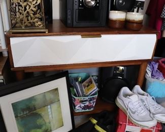 Small White & Wood Desk 