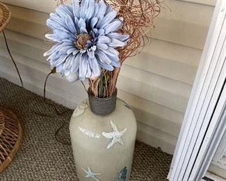 Beach theme vase