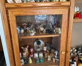 All kinds of salt and pepper shakers