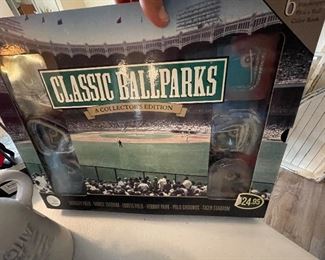 Sports memorabilia, baseball parks collection