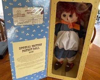 2002 Raggedy Ann doll collectable. Still in the box.