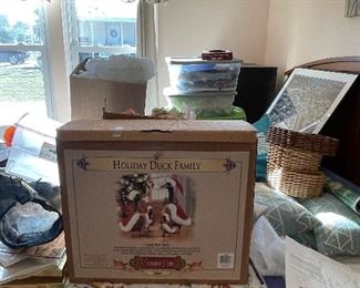 Christmas geese still in the box