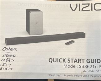 017 Vizio Soundbar Subwoofer