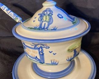 131 M A Hadley Soup Terrine Ladle