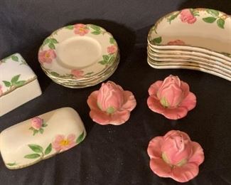 173 Franciscan Desert Rose Crescent Dishes More