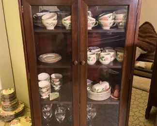 174 Antique Glass China Cabinet