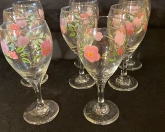 175 Franciscan Desert Rose Wine Glasses