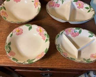 177 Franciscan Desert Rose Serving Dishes