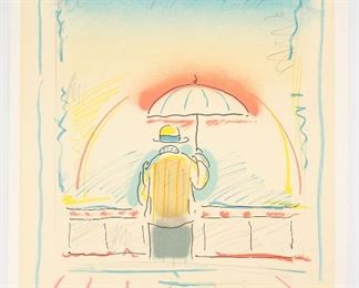 Peter Max Pop Art Serigraph Print Early Morning II 1978 Signed AP/27 Artist Proof