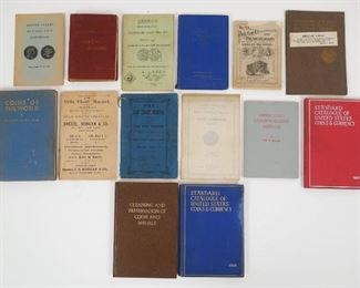 Group of 13 Antique and Vintage Numismatic Study Coin Books 