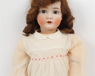 Antique German Simon Halbig 117 Sleep Eyes Bisque Porcelain Doll 