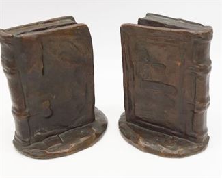 Antique Pair Charles Austin Needham Bronze Bookends