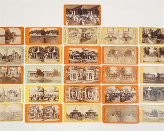 Antique Lot 26 Saratoga Springs NY Real Photo Stereoviews Natural Springs, The Windsor Hotel, Etna