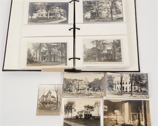 Large Collection of c1900-1910 Real Photo Postcards RPPC Saratoga Springs NY Residences, Mansions