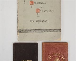 Antique 19c Lot 3 Historical Analysis and Legends of Natural Springs of Saratoga Springs, New York