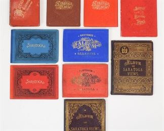 Lot 10 Antique 19c Historic Saratoga Springs, New York Photographic Souvenir Albums
