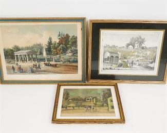 Lot 3 Prints Saratoga Springs NY Congress, Columbia, High Rock Springs