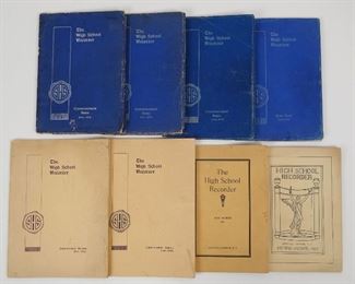 Group 8 Saratoga Springs, New York High School Recorder Yearbooks 1920s-30s