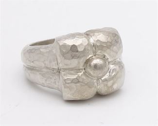 Vintage Tiffany Paloma Picasso Flower Sterling Silver Ring Size 6.5