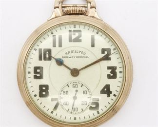 Vintage Hamilton 992B Railroad Railway Special Pocket Watch 21J