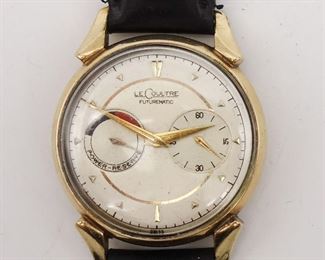 Vintage LeCoultre Futurematic 817 Power Reserve Gold GF Wristwatch
