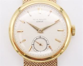 Vintage Patek Philippe 14K Gold Gentlemans Wristwatch
