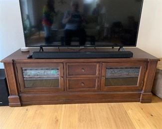 TV stand - 65 1/2” wide, 21” deep, 23” tall